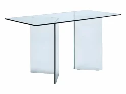 Vente-unique Escritorio Tradicional|Escritorio design Cristal templado CLARISSA