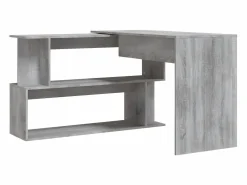 Clicnbuy Escritorio Rinconero|Escritorio esquina madera contrachapada Sonoma 200x50x76cm