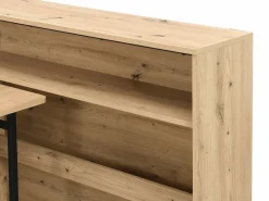 Vente-unique Escritorio esquinero plegable mdf color natural - RELIMY Color natural claro Discount