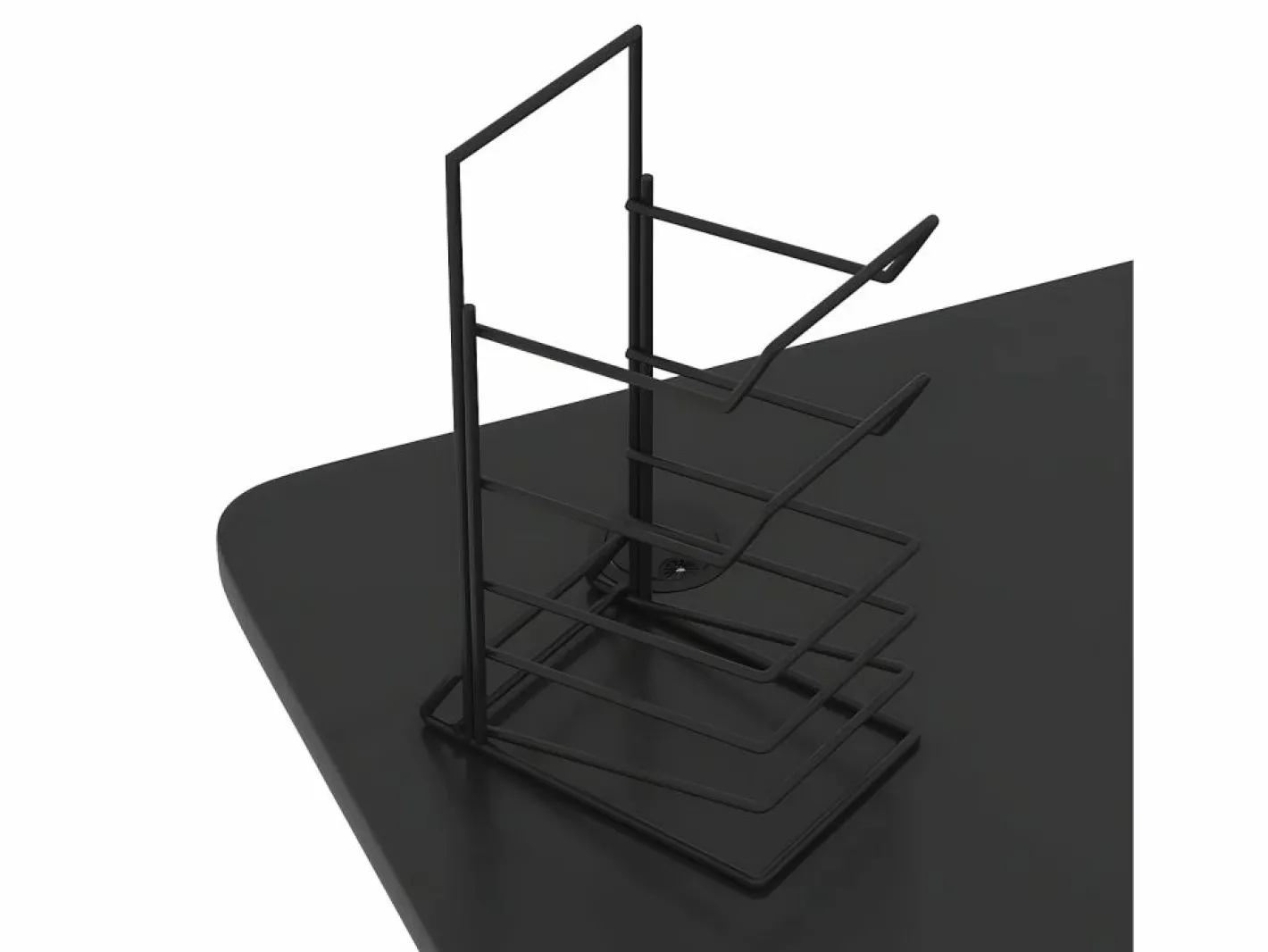 Clicnbuy Mesa Gaming|Escritorio gaming LED con patas en forma Z 90x60x75 cm