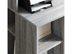 vidaxl Escritorio Sonoma 90 x 48 x 101,5 cm Madera de ingeniería Gris