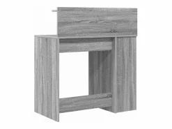 vidaxl Escritorio Sonoma 90 x 48 x 101,5 cm Madera de ingeniería Gris