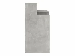 Clicnbuy Escritorio LED madera contrachapada hormigón 97x45x90 cm Gris Best
