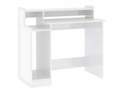 Clicnbuy Mesa Gaming|Escritorio LED madera contrachapada brillo 97x45x90 cm
