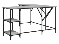 Escritorio madera de ingeniería Sonoma 139x139x75 cm^Clicnbuy