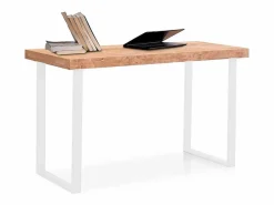 Basic Escritorio Natural diseño nórdico Nordish/blanco 73x120x60 cm Adec Color natural claro / Blanco