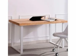 Basic Escritorio Natural diseño nórdico Nordish/blanco 73x120x60 cm Adec Color natural claro / Blanco