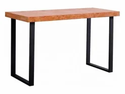 Basic Escritorio Natural diseño nórdico roble Nordish/negro 73x120x60 cm Adec Color natural oscuro Sale