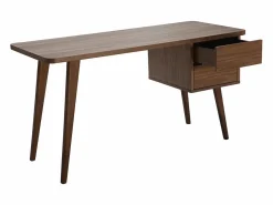 Miliboo Escritorio nogal L140 cm FIFTIES Marru00f3n Best