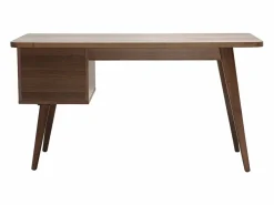 Miliboo Escritorio nogal L140 cm FIFTIES Marru00f3n Best