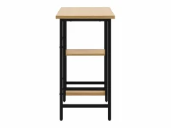 Escritorio para ordenador MDF metal negro roble 80x40x72 cm^Clicnbuy Hot
