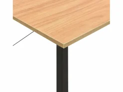 Escritorio para ordenador MDF metal negro roble 80x40x72 cm^Clicnbuy Hot