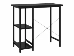 Escritorio para ordenador de MDF y metal 80x40x72 cm^Clicnbuy New