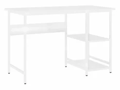 Clicnbuy Escritorio para ordenador de MDF y metal 105x55x72 cm Blanco New