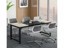 Escritorio para portátil, mesa, mesa de estudio para teletrabajo, puesto de trabajo para oficina, dormitorio, fácil montaje ( vintage/negro, 180 x 80 x 75 cm)^Tribesigns Best
