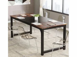 Tribesigns Mesa De Ordenador|Escritorio para portátil, Mesa, Escritorio para teletrabajo, Puesto de trabajo para oficina, 180 x 80 x 75 cm