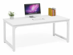 Tribesigns Mesa De Ordenador|Escritorio para portátil, mesa, mesa de estudio para teletrabajo, puesto de trabajo para oficina, dormitorio, fácil montaje (, 160 x 80 x 75 cm)