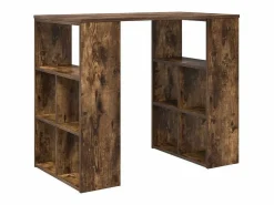 Clicnbuy Escritorio Tradicional|Escritorio Roble ahumado 90 x 50 x 75 cm Madera contrachapada