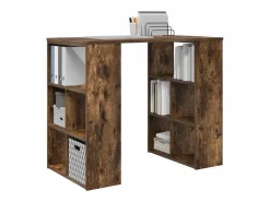 Clicnbuy Escritorio Tradicional|Escritorio Roble ahumado 90 x 50 x 75 cm Madera contrachapada