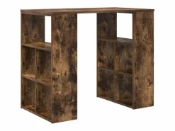 Clicnbuy Escritorio Tradicional|Escritorio Roble ahumado 90 x 50 x 75 cm Madera contrachapada