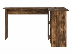 Clicnbuy Escritorio Roble ahumado 142 x 102 x 73 cm Madera contrachapada Marru00f3n Online