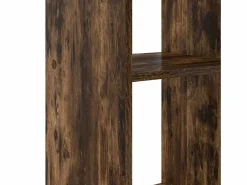 Clicnbuy Escritorio Roble ahumado 142 x 102 x 73 cm Madera contrachapada Marru00f3n Online