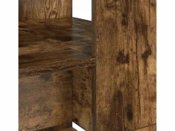 Escritorio Roble ahumado 113 x 54 x 120 cm Madera de ingeniería^vidaxl Sale