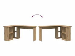 Escritorio Roble artisan 142 x 102 x 73 cm Madera contrachapada^Clicnbuy Outlet