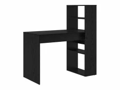 vidaxl Escritorio Roble 113 x 54 x 120 cm Madera de ingeniería Negro Online