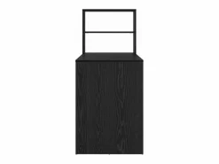 vidaxl Escritorio Roble 113 x 54 x 120 cm Madera de ingeniería Negro Online