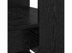 vidaxl Escritorio Roble 113 x 54 x 120 cm Madera de ingeniería Negro Online