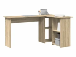 Escritorio Roble Sonoma 142 x 102 x 73 cm Madera contrachapada^Clicnbuy Discount