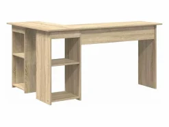 Escritorio Roble Sonoma 142 x 102 x 73 cm Madera contrachapada^Clicnbuy Discount