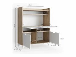 Vicco Escritorio Secreter|Escritorio secretario sonoma 110x45x140 berdi