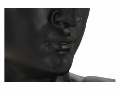 Estatua|Escultura de cabeza antigua negra de 44 x 35,5 x 60 cm