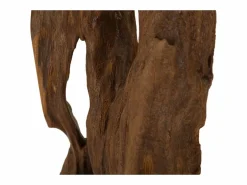 Escultura decorativa artesanal en madera de teca estilo étnico Rakat^ Online