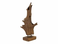 Estatua|Escultura decorativa étnica de madera de teca hecha a mano Akar