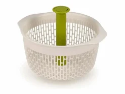 Joseph Joseph Escurridor giratorio de ensaladas Spindola™ para fregadero, rápido y eficiente para escurrir lechugas y vegetales Blanco Discount