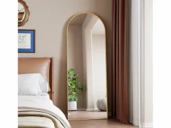 Espejo arqueado de cuerpo entero, 162 x 53 cm, de pared, para salón,^ Outlet