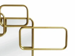 OZAIA Espejo art déco asimétrico, L. 85 x H. 45 cm, , OMAYA Dorado Discount