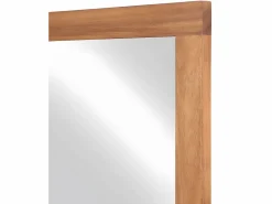 Espejo cuadrado con borde de madera de acacia - 60 x 60 cm - SEPANG^Vente-unique Best