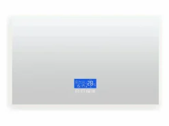 Accesorios De Cuarto De Baño|Espejo De Cuarto De Baño|Espejo de baño con iluminación LED - 100 x 60 cm - 3 colores de luz - con indicador de temperatura