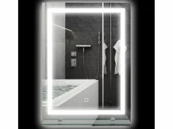 Basic Espejo de baño Coral Kleankin 3 colores táctil plata 70x50 cm Plateado Online