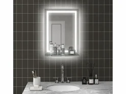 Basic Espejo de baño Coral Kleankin 3 colores táctil plata 70x50 cm Plateado Online