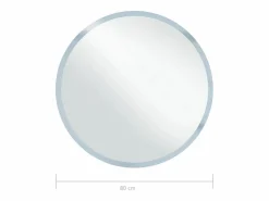 Espejo de baño LED 80 cm Plateado Best
