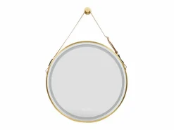 Espejo de baño LED redondo con 3 colores regulables antivaho 60x60cm^Fativo Hot