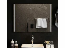 Accesorios De Cuarto De Baño|Espejo De Cuarto De Baño|Espejo de baño LED 80x60 cm