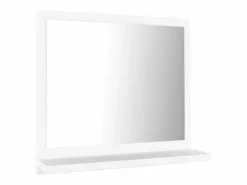 vidaxl Espejo de baño madera contrachapada 40x10,5x37 cm Blanco Hot