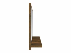Espejo de baño madera contrachapada roble ahumado 40x10,5x37 cm ES981162^ Outlet
