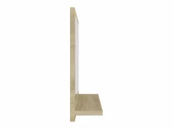 Espejo de baño madera contrachapada color roble 40x10,5x37 cm ES389723^ Hot